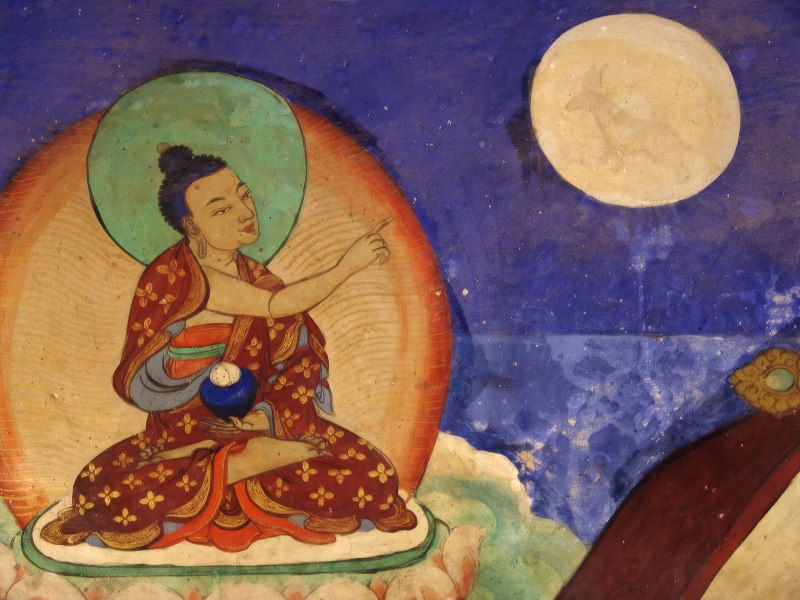 Ảnh minh họa: Ngón tay chỉ trăng - Nghệ thuật Phật giáo Tây Tạng | chess.edu.vn